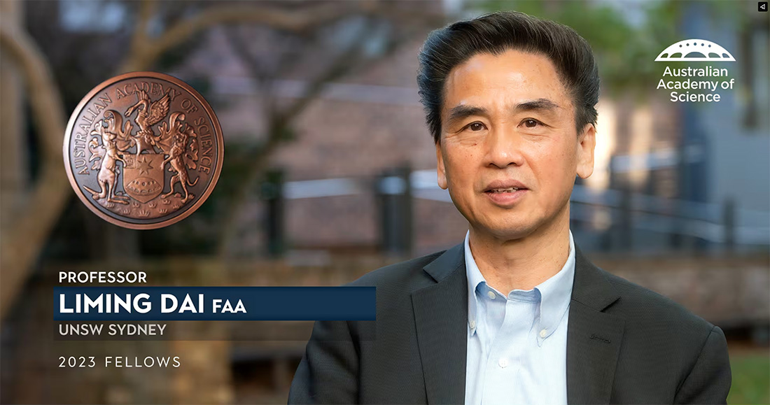 Prof Dai – Fellow of the Australian Academy of Science Fellowship 2023